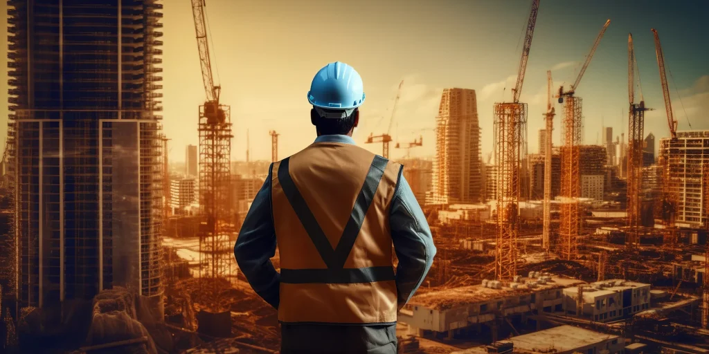 engineer-construction-uniform-background-generative-ai